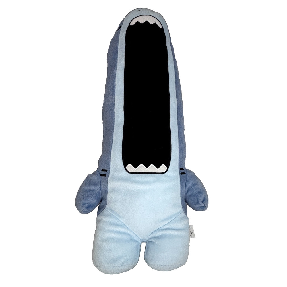Samezu Jaggy Shark Long Plush Stuffed Animal Blue Large Big Mouth Funny 23" NEW